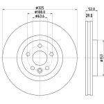 Bremsscheibe 8DD 355 123-111