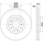 Bremsscheibe 8DD 355 116-631 Bremsscheibe 8DD 355 116-631