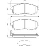 BOSCH 0 986 494 443 Bremsbelagsatz, Scheibenbremse BOSCH 0 986 494 443 Bremsbelagsatz, Scheibenbremse