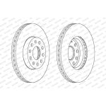 Ferodo DDF1218C Bremsscheibe PREMIER Coat+ disc Ferodo DDF1218C Bremsscheibe PREMIER Coat+ disc