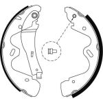 Bremsbackensatz GS8483 Bremsbackensatz GS8483