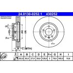 Bremsscheibe 24.0130-0252.1