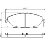 BOSCH 0 986 495 152 Bremsbelagsatz, Scheibenbremse BOSCH 0 986 495 152 Bremsbelagsatz, Scheibenbremse