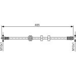 BOSCH 1 987 476 860 Bremsschlauch
