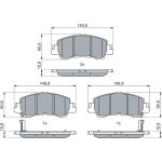 Bremsbelagsatz, Scheibenbremse 0 986 460 070 Bremsbelagsatz, Scheibenbremse 0 986 460 070