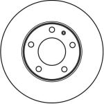 TRW DF2551 Bremsscheibe TRW DF2551 Bremsscheibe