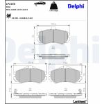 Delphi LP2150 Bremsbelagsatz, Scheibenbremse Delphi LP2150 Bremsbelagsatz, Scheibenbremse