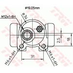 Radbremszylinder BWD124 Radbremszylinder BWD124