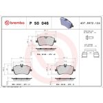 Bremsbelagsatz, Scheibenbremse P 50 046 Bremsbelagsatz, Scheibenbremse P 50 046