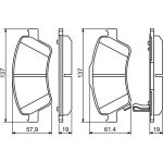 BOSCH 0 986 494 260 Bremsbelagsatz, Scheibenbremse BOSCH 0 986 494 260 Bremsbelagsatz, Scheibenbremse