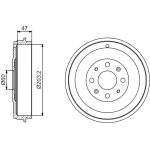Bremstrommel 0 986 477 207 Bremstrommel 0 986 477 207