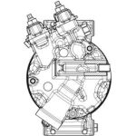 Kompressor, Klimaanlage ACP 654 000P Kompressor, Klimaanlage ACP 654 000P