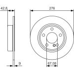 Bremsscheibe 0 986 479 A03 Bremsscheibe 0 986 479 A03