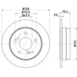 Hella 8DD 355 102-991 Bremsscheibe PRO