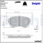 Delphi LP936 Bremsbelagsatz, Scheibenbremse Delphi LP936 Bremsbelagsatz, Scheibenbremse