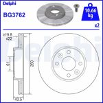 Bremsscheibe BG3762 Bremsscheibe BG3762