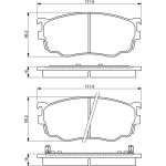 BOSCH 0 986 494 258 Bremsbelagsatz, Scheibenbremse BOSCH 0 986 494 258 Bremsbelagsatz, Scheibenbremse