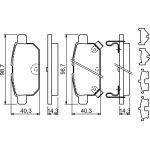 Bremsbelagsatz, Scheibenbremse 0 986 494 931 Bremsbelagsatz, Scheibenbremse 0 986 494 931