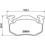 Bremsbelagsatz, Scheibenbremse 8DB 355 007-661 Bremsbelagsatz, Scheibenbremse 8DB 355 007-661