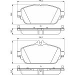 BOSCH 0 986 494 951 Bremsbelagsatz, Scheibenbremse BOSCH 0 986 494 951 Bremsbelagsatz, Scheibenbremse