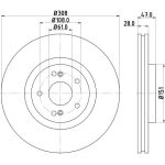 Bremsscheibe 8DD 355 128-891 Bremsscheibe 8DD 355 128-891