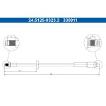 ATE 24.5125-0323.3 Bremsschlauch