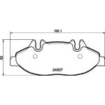 Bremsbelagsatz, Scheibenbremse 8DB 355 010-651 Bremsbelagsatz, Scheibenbremse 8DB 355 010-651