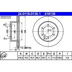 Bremsscheibe 24.0118-0136.1