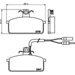 Bremsbelagsatz, Scheibenbremse 8DB 355 005-981 Bremsbelagsatz, Scheibenbremse 8DB 355 005-981