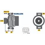 BOSCH 0 124 425 053 Generator