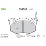 Valeo 598396 Bremsbelagsatz, Scheibenbremse Valeo 598396 Bremsbelagsatz, Scheibenbremse