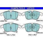 ATE 13.0470-7313.2 Bremsbelagsatz, Scheibenbremse Ceramic