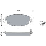 Bremsbelagsatz, Scheibenbremse 0 986 494 026 Bremsbelagsatz, Scheibenbremse 0 986 494 026