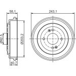 Bremstrommel 0 986 477 298 Bremstrommel 0 986 477 298