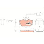 TRW GDB1326 Bremsbelagsatz, Scheibenbremse COTEC