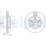 Delphi BG3347 Bremsscheibe Delphi BG3347 Bremsscheibe