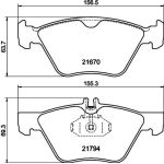 Bremsbelagsatz, Scheibenbremse 8DB 355 007-861 Bremsbelagsatz, Scheibenbremse 8DB 355 007-861