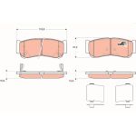 Bremsbelagsatz, Scheibenbremse GDB3419 Bremsbelagsatz, Scheibenbremse GDB3419