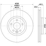 Bremsscheibe 8DD 355 119-511 Bremsscheibe 8DD 355 119-511