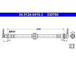 ATE 24.5124-0410.3 Bremsschlauch ATE 24.5124-0410.3 Bremsschlauch