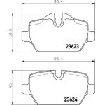 Bremsbelagsatz, Scheibenbremse 8DB 355 011-271 Bremsbelagsatz, Scheibenbremse 8DB 355 011-271