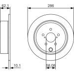 Bremsscheibe 0 986 479 A10 Bremsscheibe 0 986 479 A10