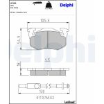 Delphi LP382 Bremsbelagsatz, Scheibenbremse Delphi LP382 Bremsbelagsatz, Scheibenbremse