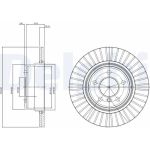 Delphi BG3999 Bremsscheibe