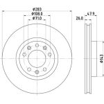 Bremsscheibe 8DD 355 120-481