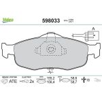 Valeo 598033 Bremsbelagsatz, Scheibenbremse Valeo 598033 Bremsbelagsatz, Scheibenbremse