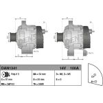 Denso DAN1341 Generator Denso DAN1341 Generator