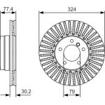 Bremsscheibe 0 986 479 D39 Bremsscheibe 0 986 479 D39
