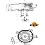 Thermostat, Kühlmittel 725130 Thermostat, Kühlmittel 725130