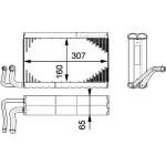 Mahle AE 68 000P Verdampfer, Klimaanlage BEHR Premium Line Mahle AE 68 000P Verdampfer, Klimaanlage BEHR Premium Line